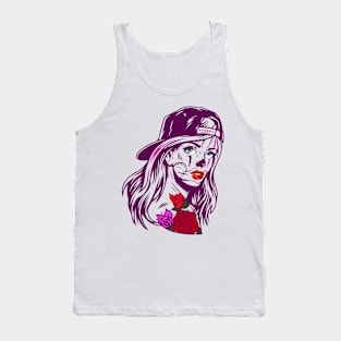 Cool girl's face Tank Top